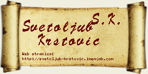 Svetoljub Krstović vizit kartica